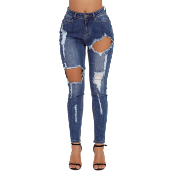 Women long pants high-waisted of jeans