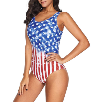 Swimsuit lady full with USA print