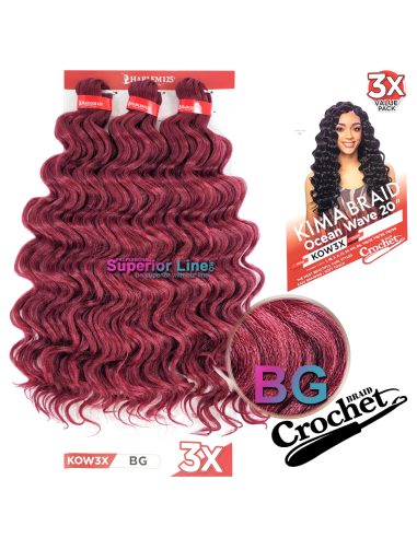Kima Ocean Wave crochet braids (color BG)