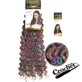 Cherish Bulk Paris Deep crochet braids (color 30)