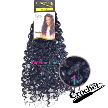 Cherish Bulk Spanish Curl crochet braids (color 1)