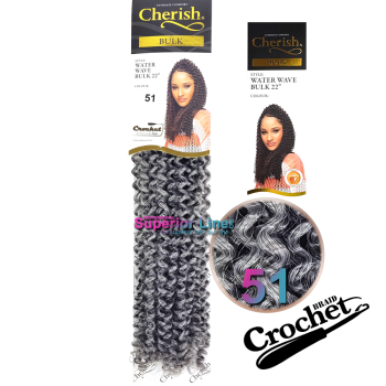 Cherish Bulk Water Wave Crochet braids (color 51)