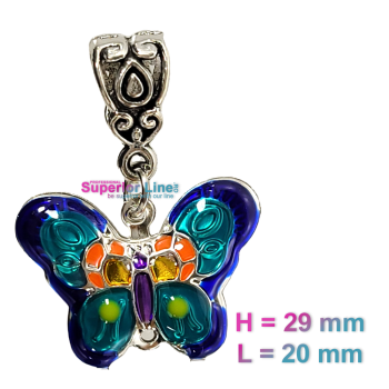 braid Hair Dreadlock metalic butterfly accessories