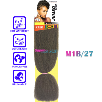 African Collection Jumbo Braid (color M1B/27)