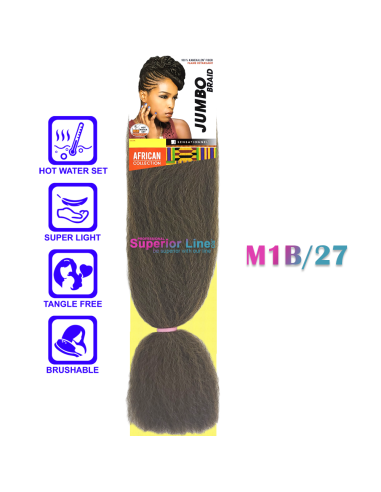 African Collection Jumbo Braid (color M1B/27)