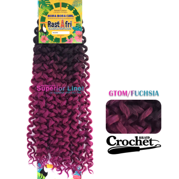 Rastafri Bora Bora Crochet braids (color GTOM/FUCHSIA)