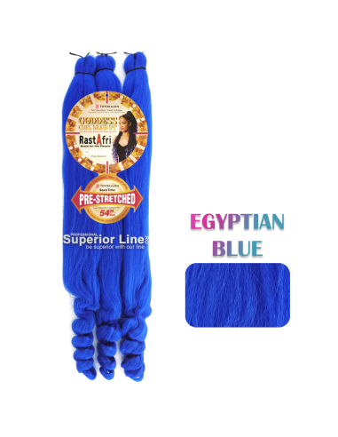 Rastafri Goddess 3X Braid Pre Streched (color EGYPTIAN BLUE)