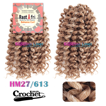 Rastafri 2X Bahama crochet braid (color HM27/613)