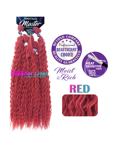 Kima Sassy Master sewing extensions curls (color RED)