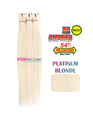 Rastafri Amazon 3X Braid Pre Streched (color PLATINUM BLONDE)