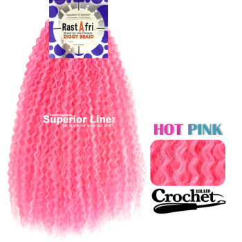 Rastafri Ziggy crochet braid (color HOT PINK)