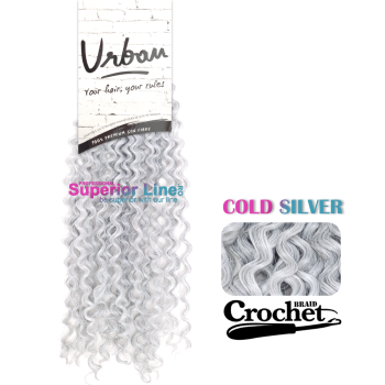 Urban Spring crochet braid (color COLD SILVER)