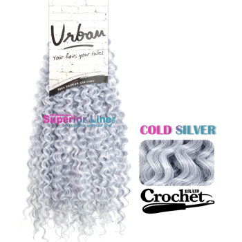 Urban Spiral crochet braid (color COLD SILVER)