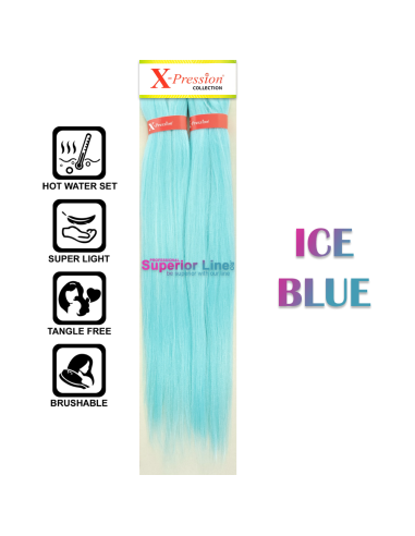 2X X-Pression Ultra Braid Pre-Streched (color ICE BLUE)