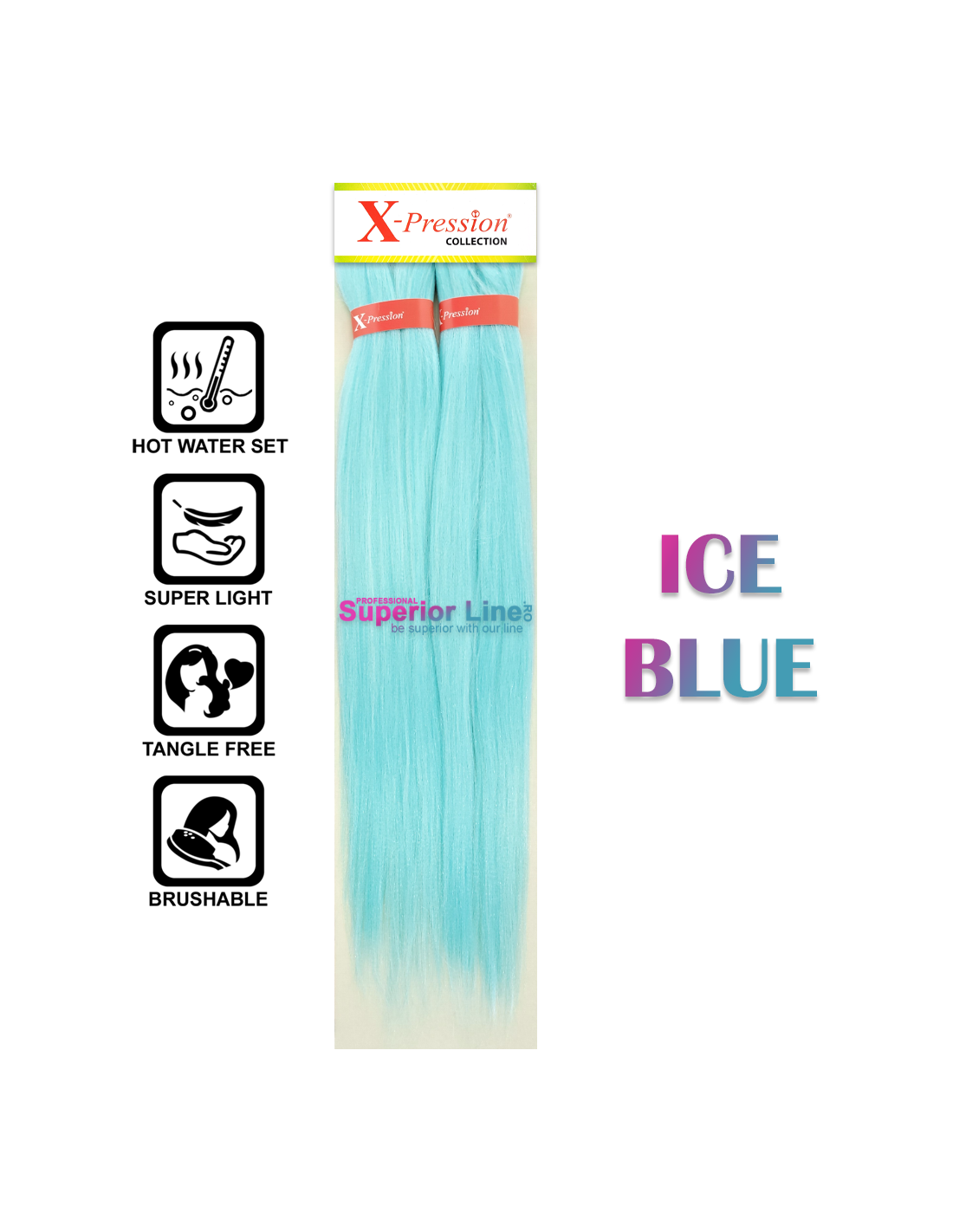 2X X-Pression Ultra Braid Pre-Streched (color ICE