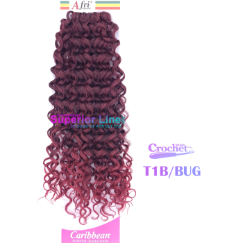 Afri-Naptural Beach curl crochet braids (color T1B/BUG)