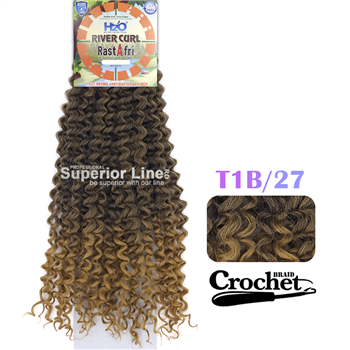 Rastafri River Crochet braids extensions (color T1B/27)