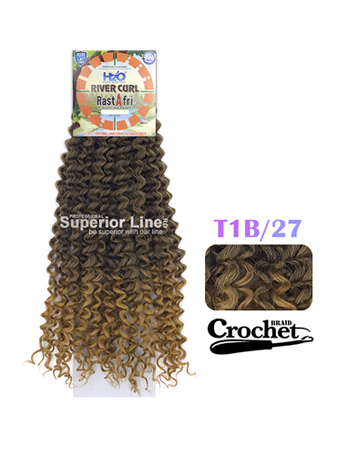 Rastafri River Crochet braids extensions (color T1B/27)