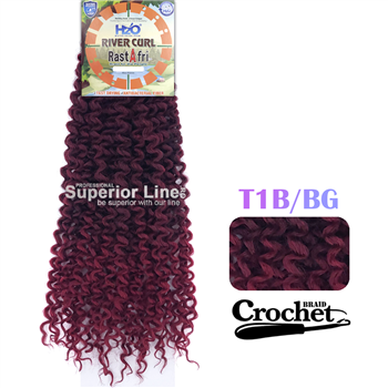 Rastafri River Crochet braids extensions (color T1B/BG)