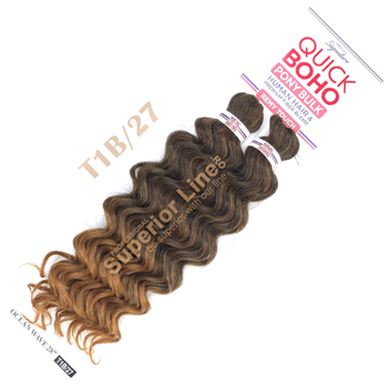 2X Signature Kima Ocean Wave crochet braids (color T1B/27)